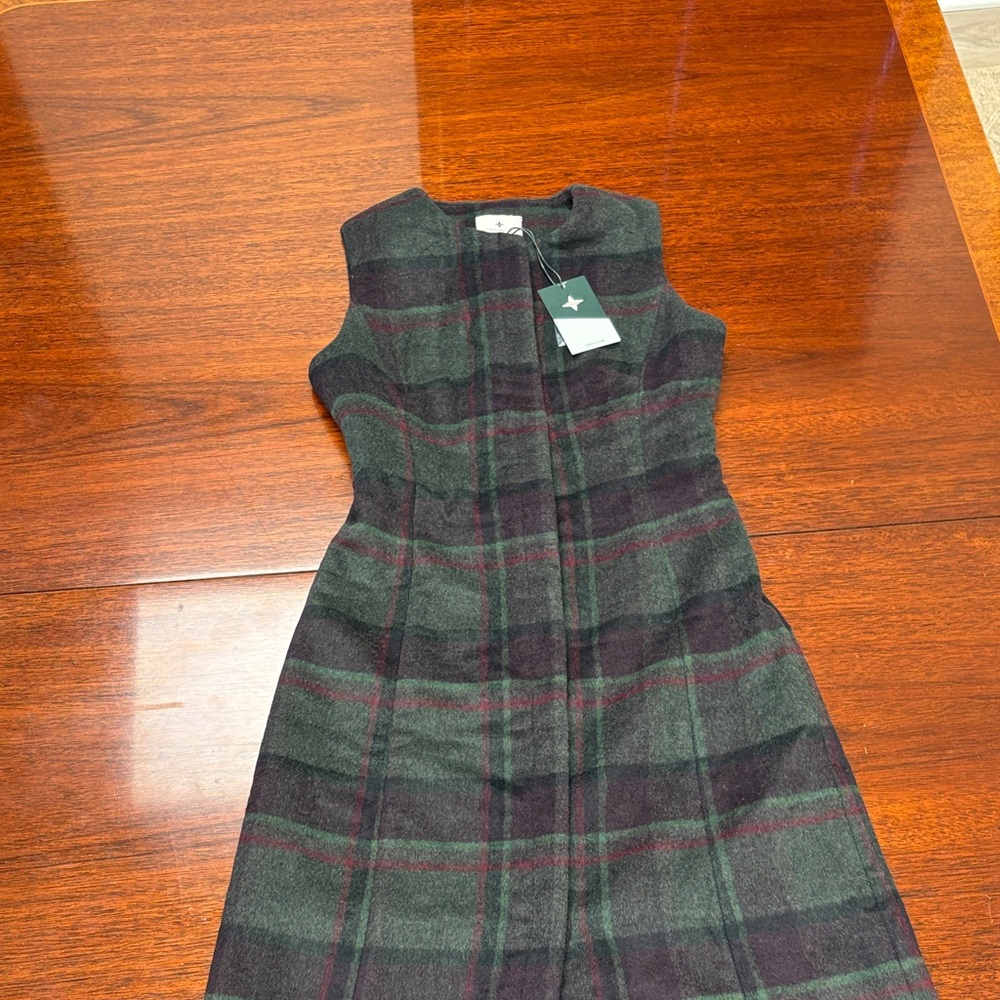Tuckernuck Green and Red Plaid Dress. Size 2. NWT